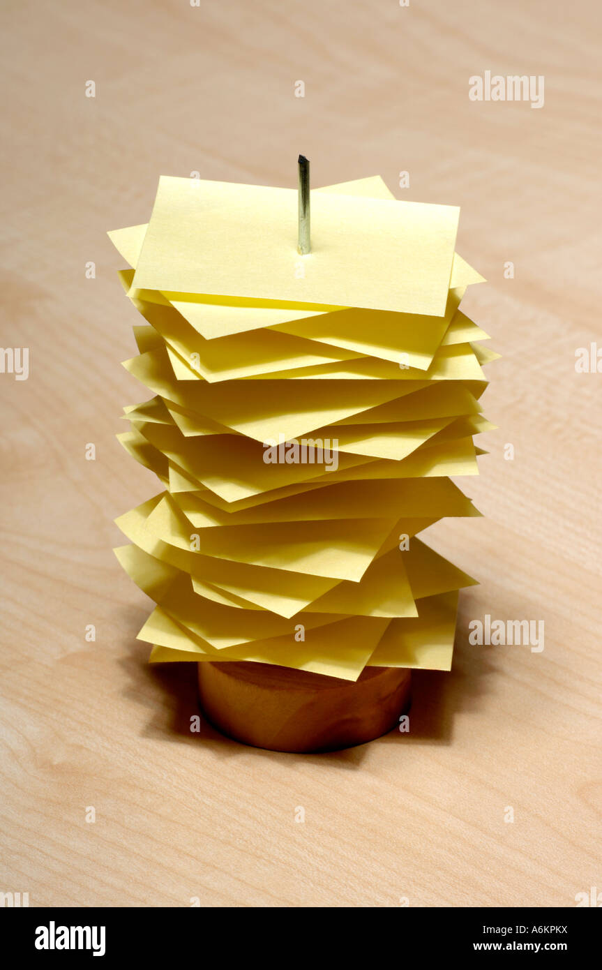 Receipt spike Stock Photo