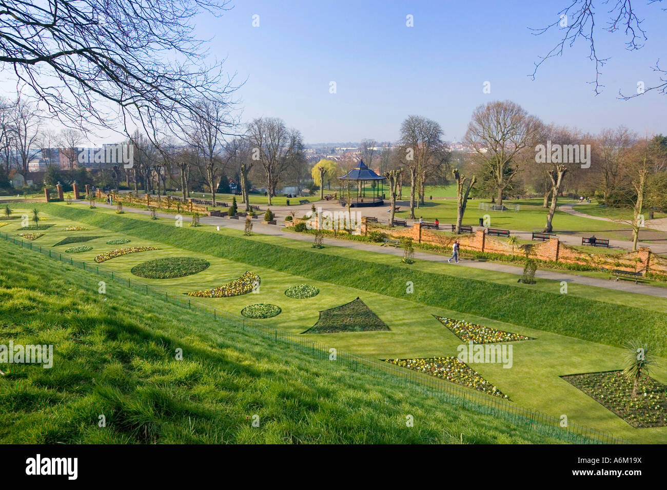 Castle Park gardens in Colchester, Essex, UK in 2007 Stock Photo Alamy