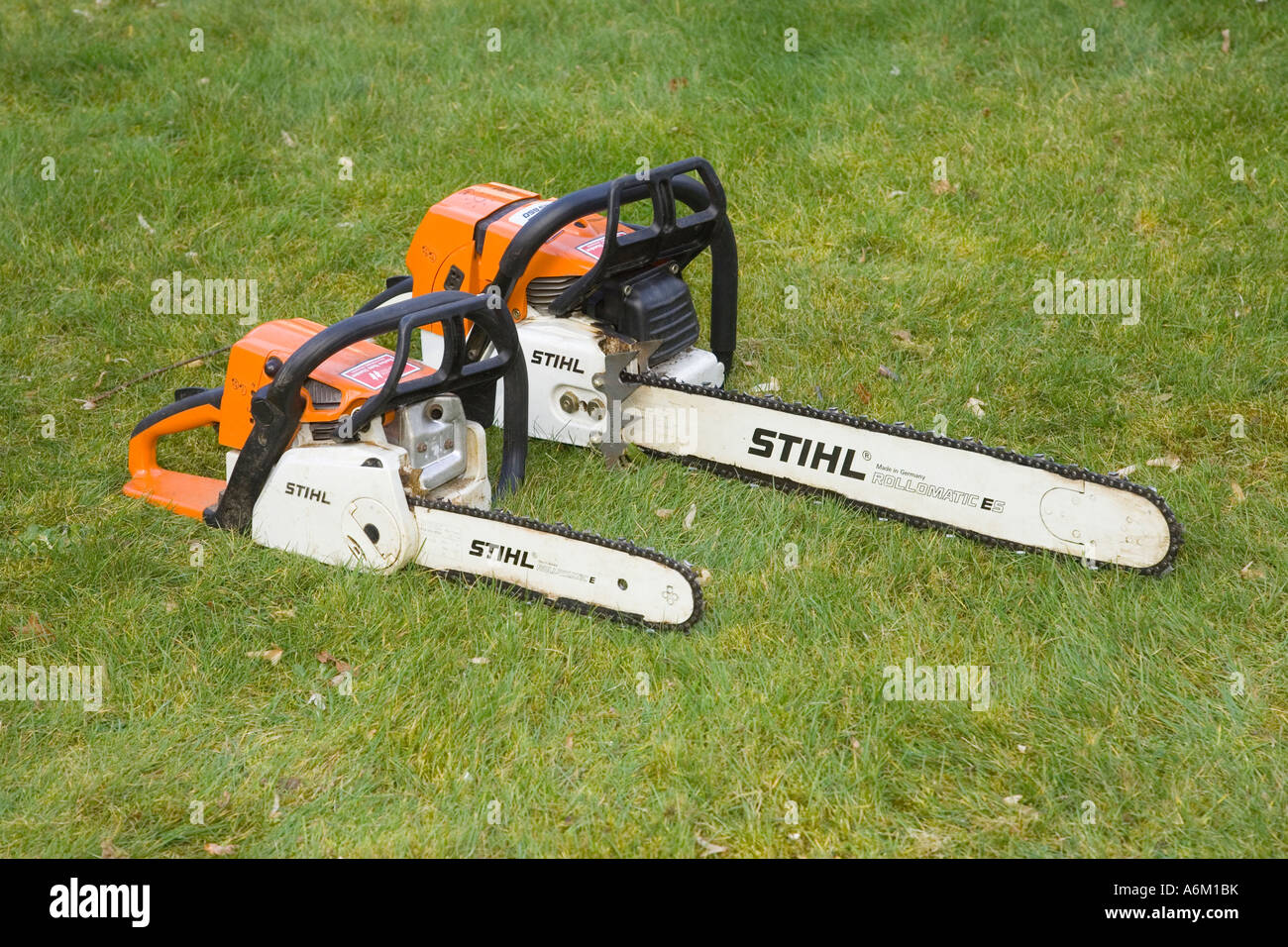 chainsaws made by Stihl Stock Photo Alamy