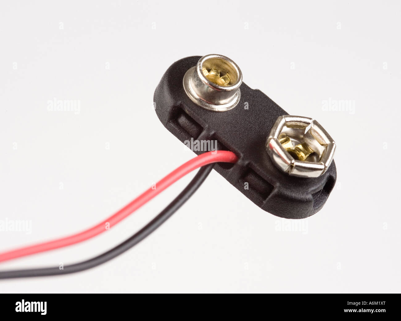 9 volt battery connector Stock Photo - Alamy
