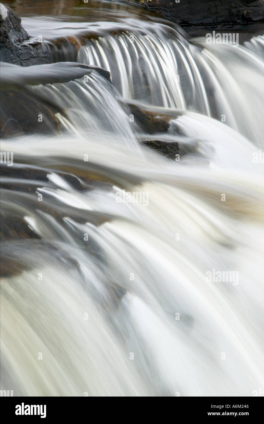 Eas Fors waterfall, Isle of Mull, Scotland, UK Stock Photo
