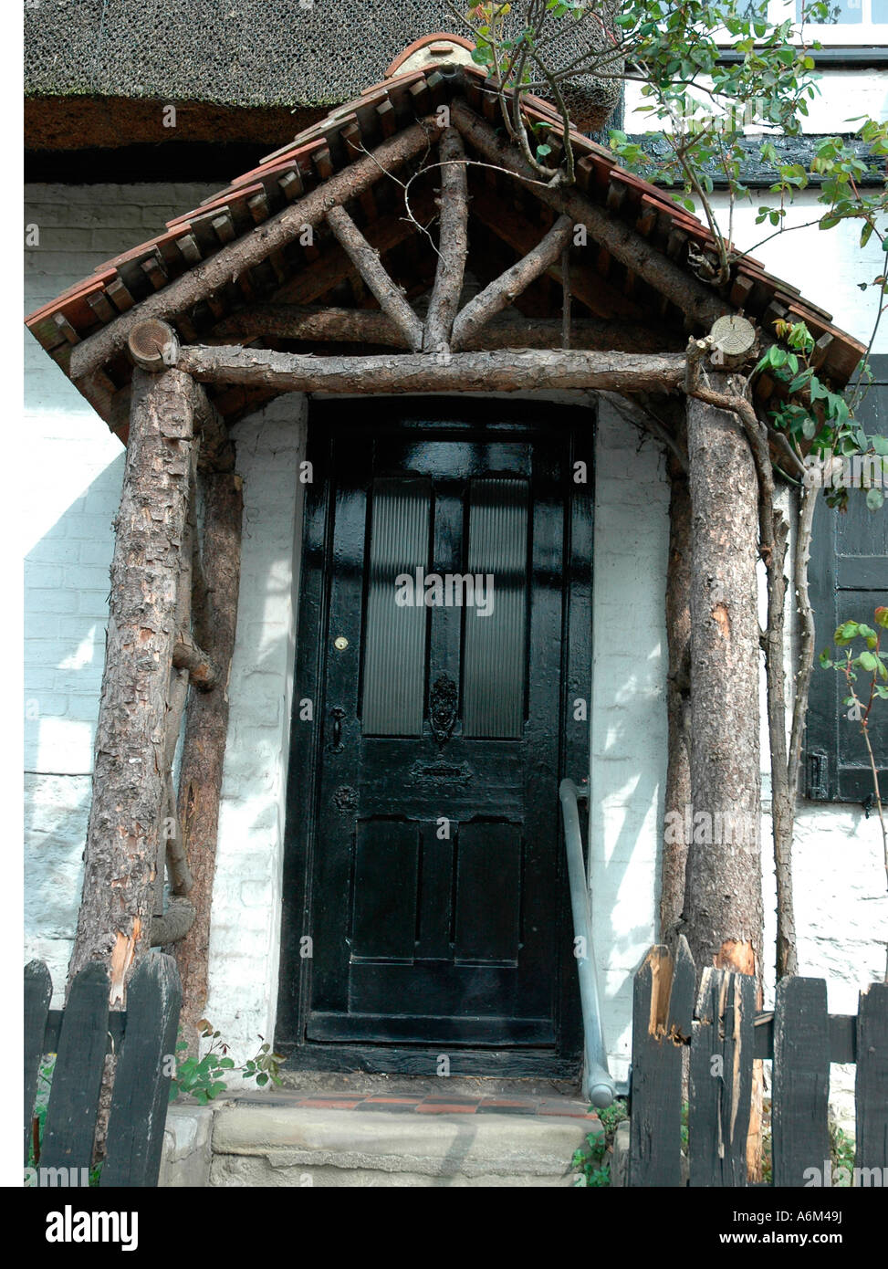 Front door and wooden porch in Oxfordshire countryside England Stock Photo Alamy