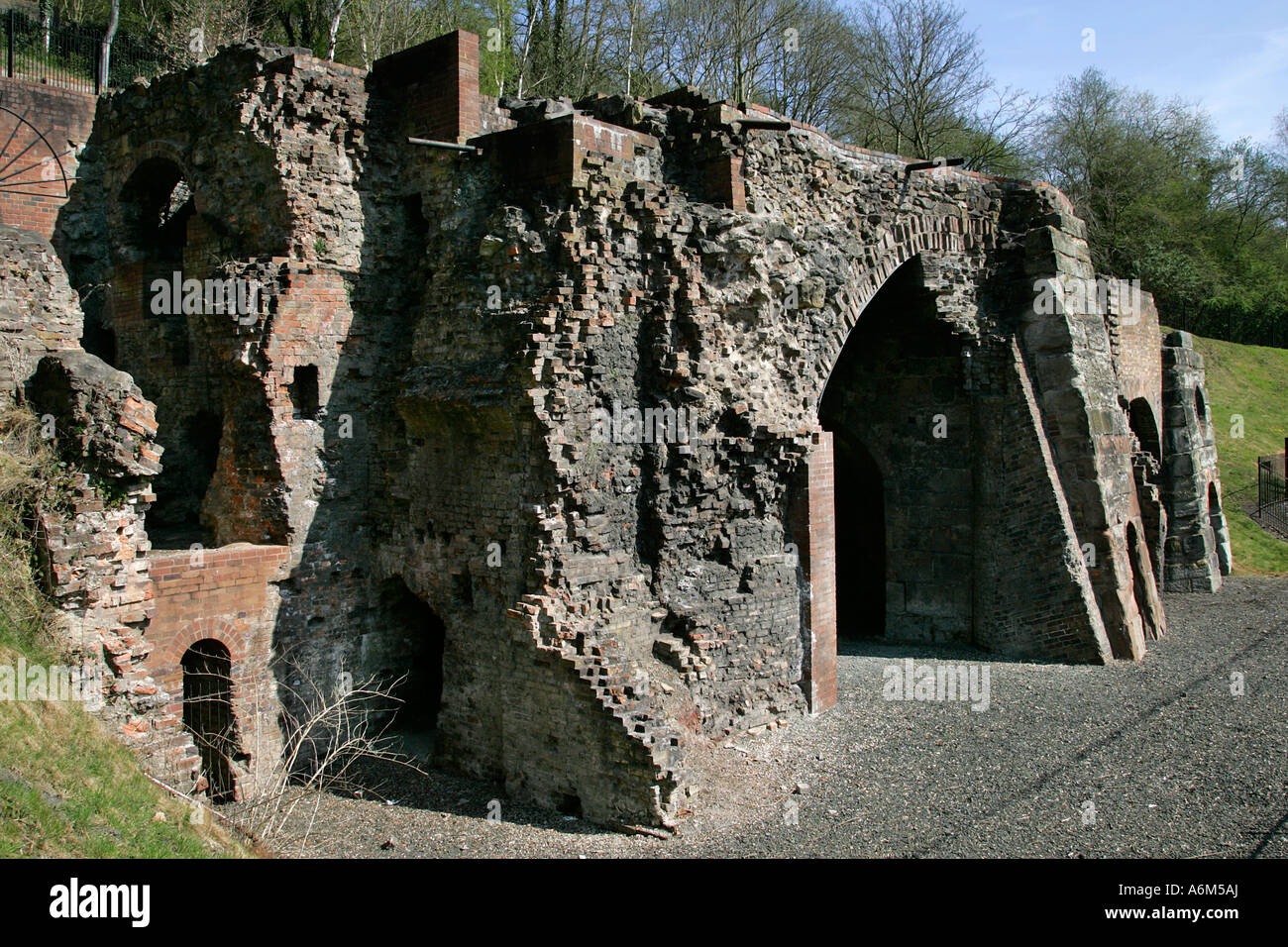 Telford Bedlam Furnaces Ironbridge Gorge Museums Stock Photo