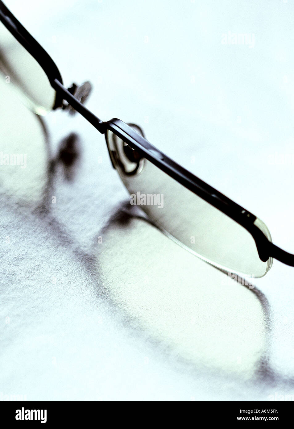 Pair of spectacles close up Stock Photo