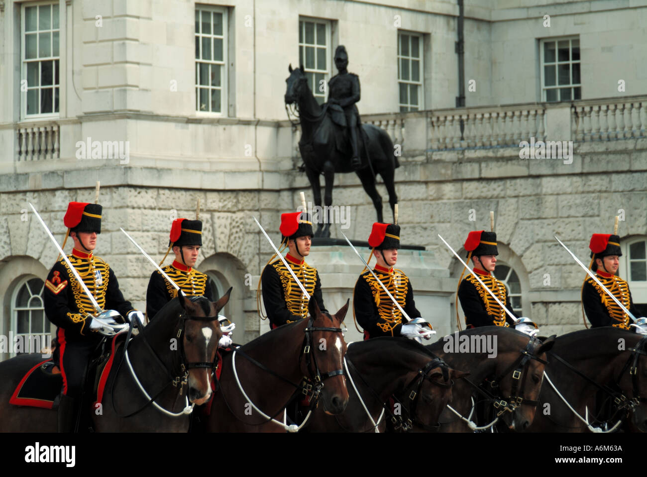 Horse guards Westminster parade ground Kings Troop Royal Horse