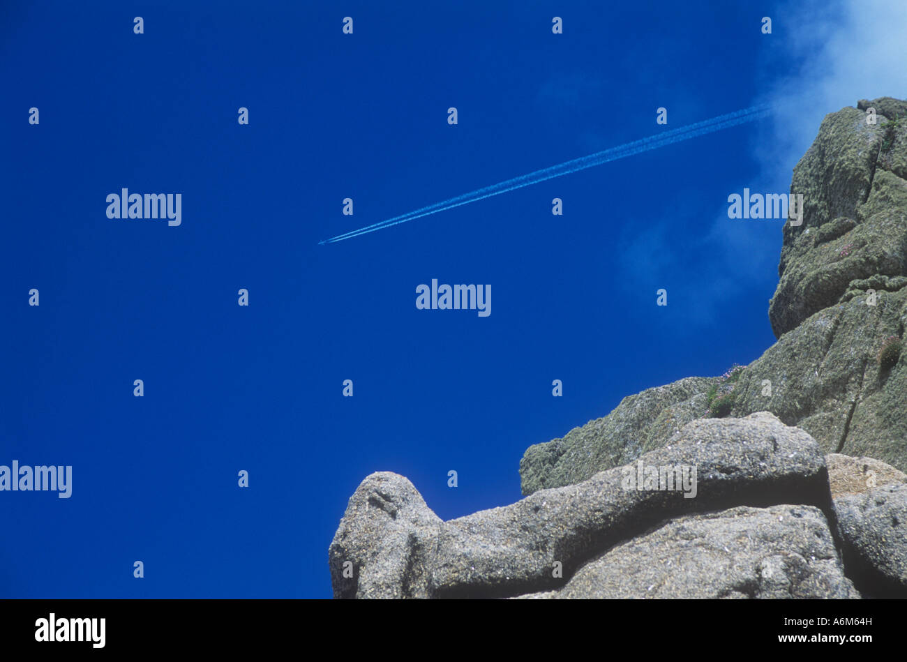 Contrail Stock Photo