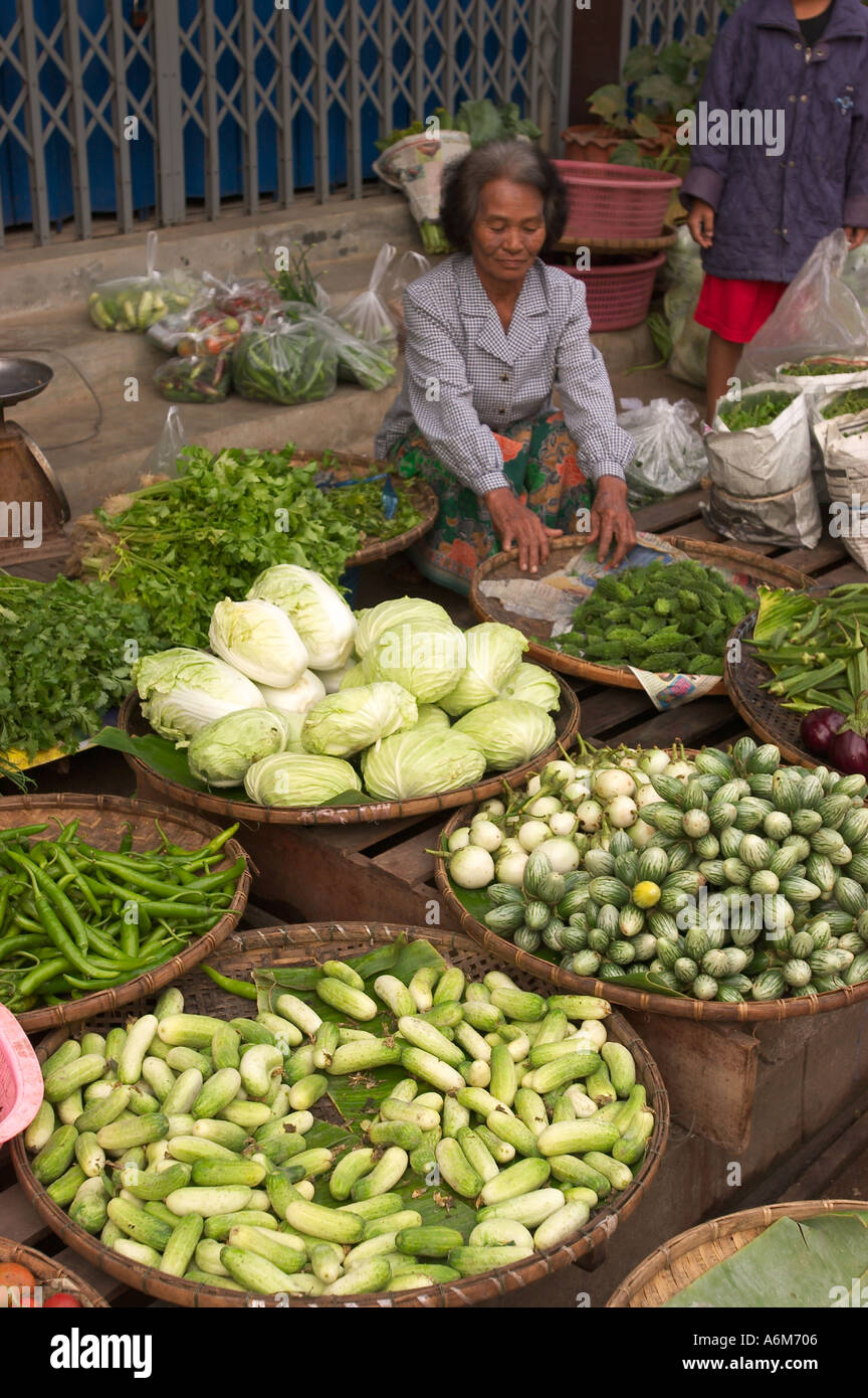 THAILAND Chiang Mai Outdoor Food Market ASIA Stock Photo - Alamy