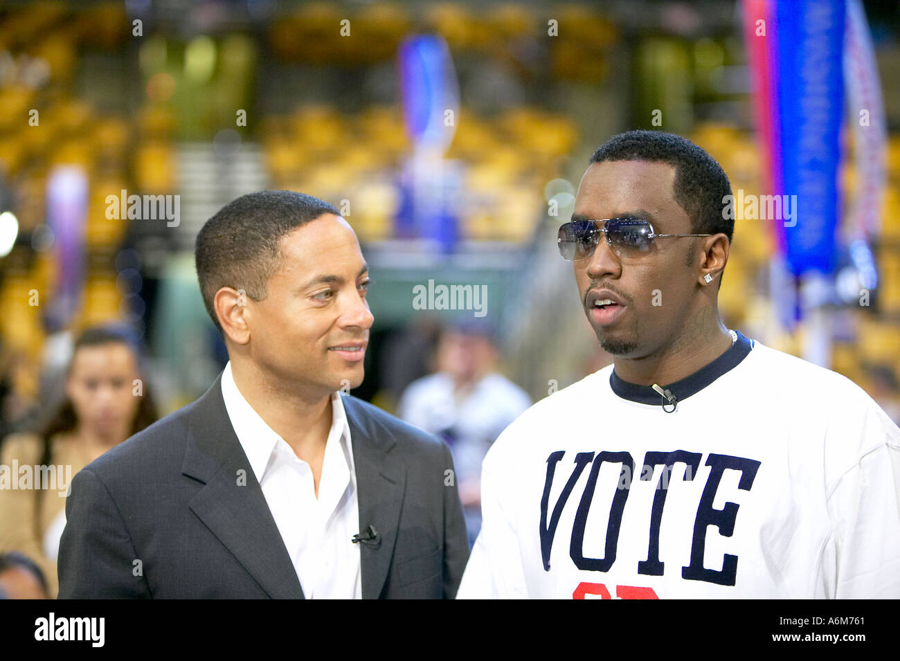 2004 Democratic Convention at the Boston Fleet Center Sean P Diddy