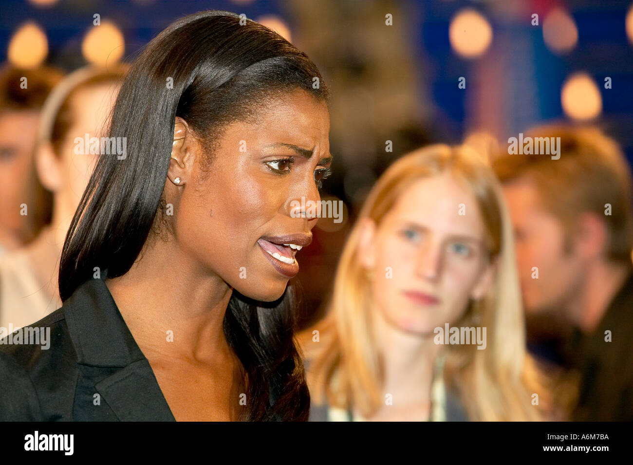 2004 Democratic Convention at the Boston Fleet Center Omarosa Manigault  Stock Photo