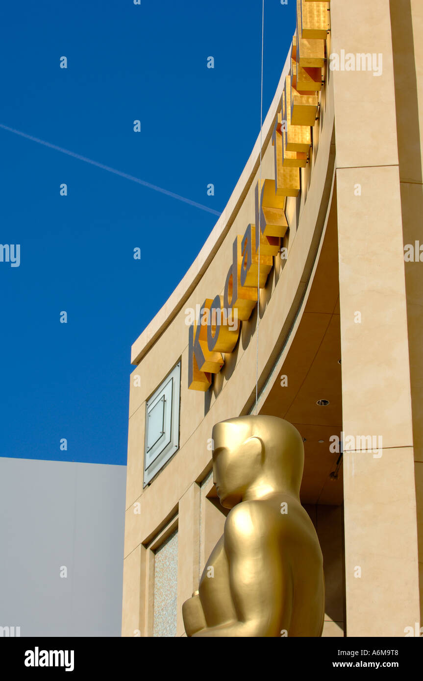Giant Oscar statue at the entrance of the Kodak Theater red carpet