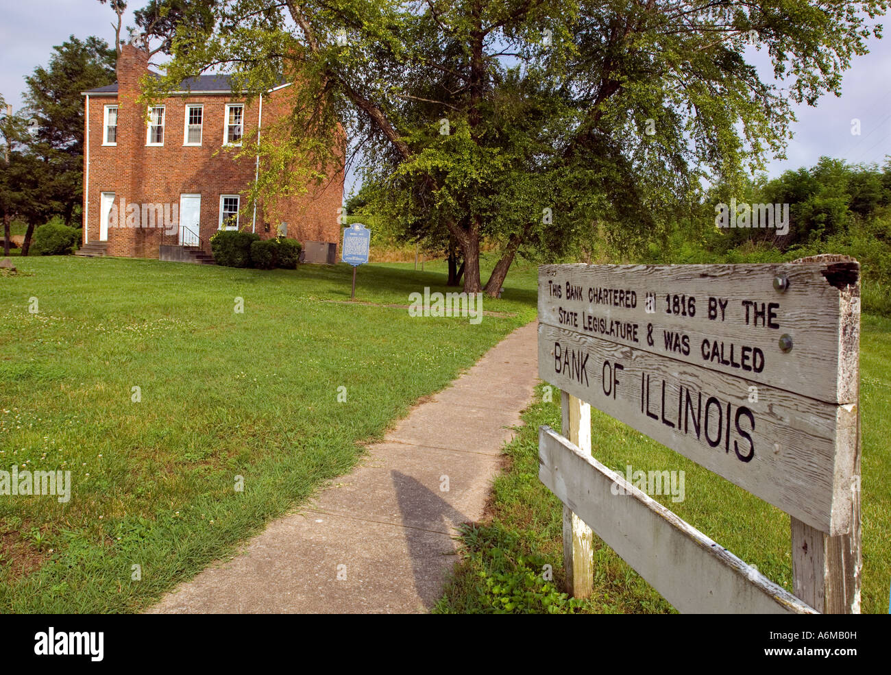 Historic Marshall House in Shawneetown IL Stock Photo Alamy