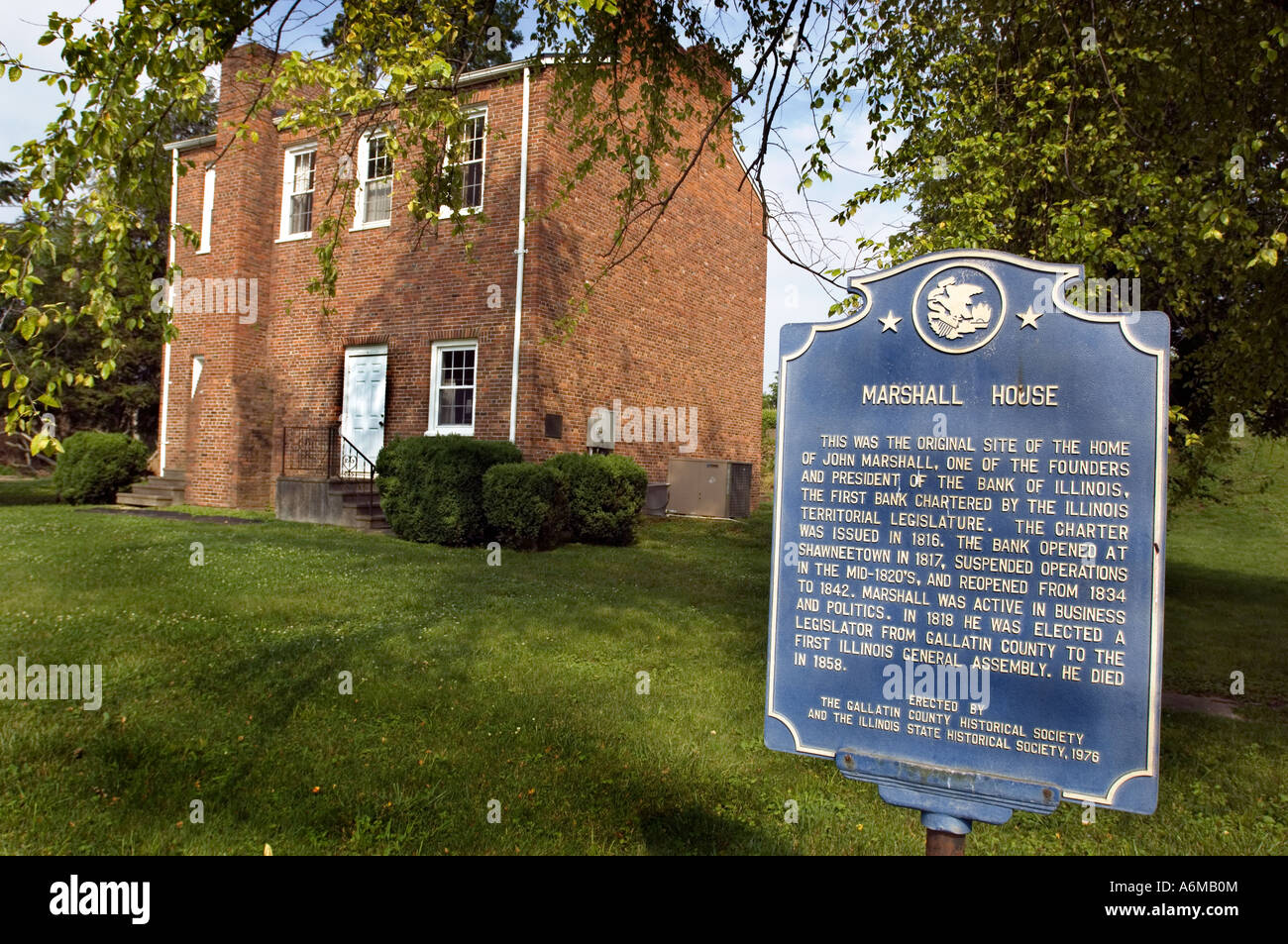 Historic Marshall House in Shawneetown IL Stock Photo Alamy