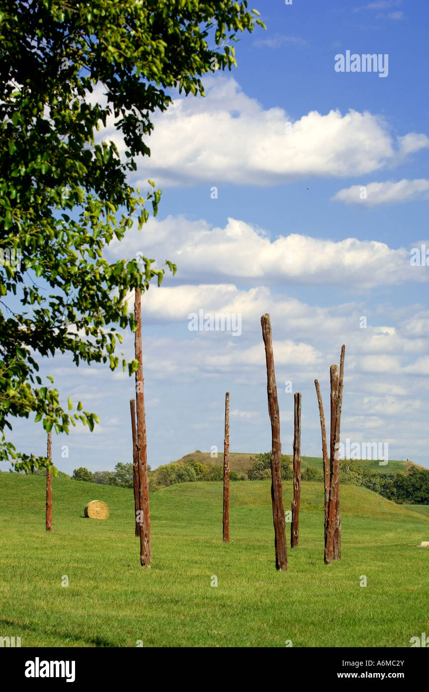 Cahokia Mounds State Historic Site, Collinsville IL Stock Photo