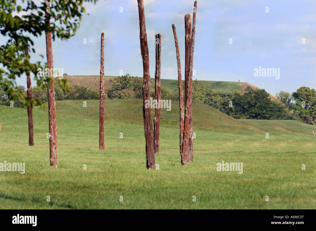 Cahokia Mounds State Historic Site, Collinsville IL Stock Photo