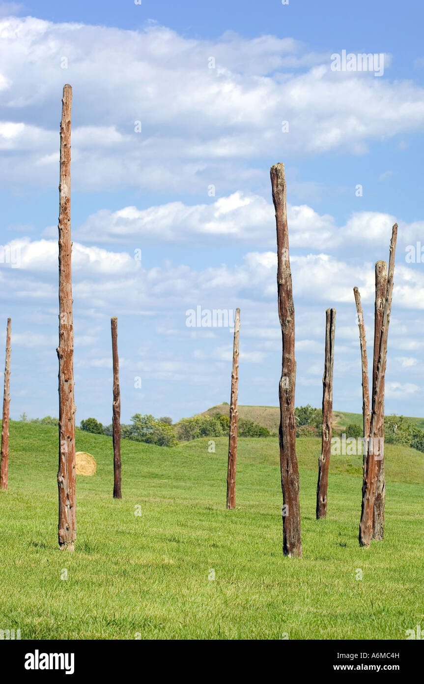 Cahokia Mounds State Historic Site Collinsville IL Stock Photo