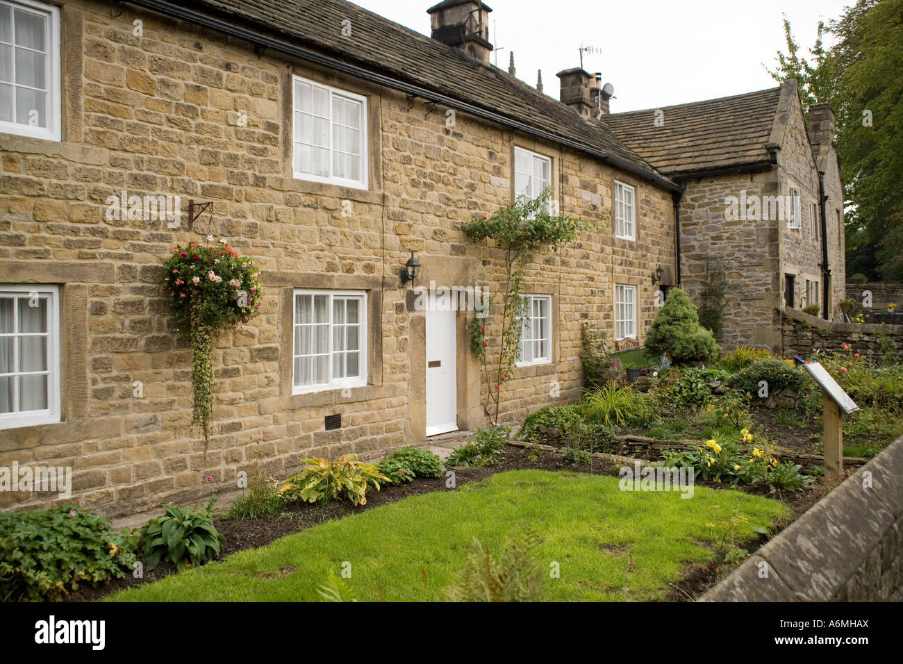 The Plague cottages in Eyam, Derbyshire, England Stock Photo