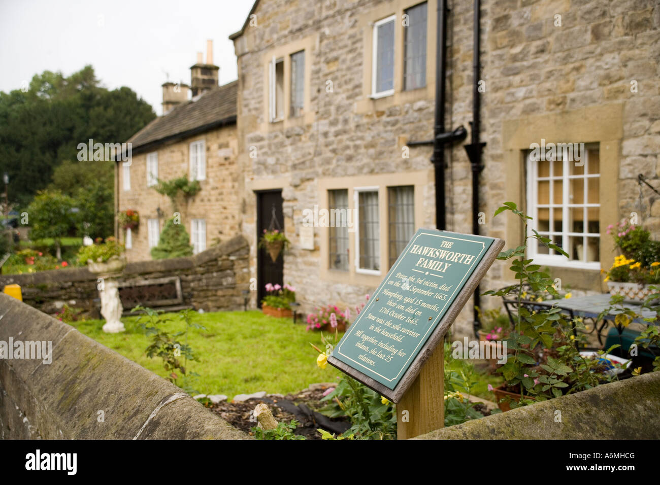 The Plague cottages in Eyam, Derbyshire, England Stock Photo