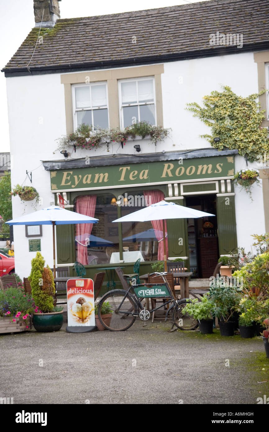 Eyam Tea Rooms, Eyam, Derbyshire, England Stock Photo Alamy