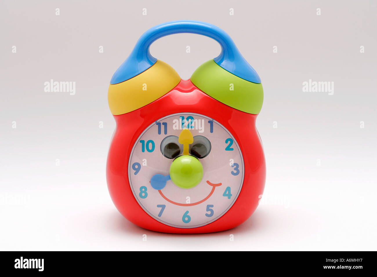Toy clock kids plastic colours colors play fun childhood daycare