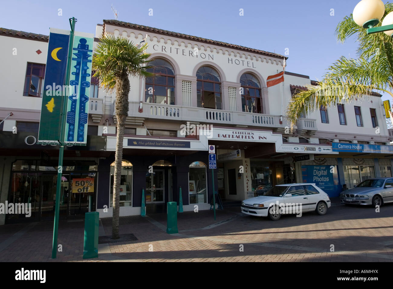 Criterion Hotel in art deco style main street Napier North Island New