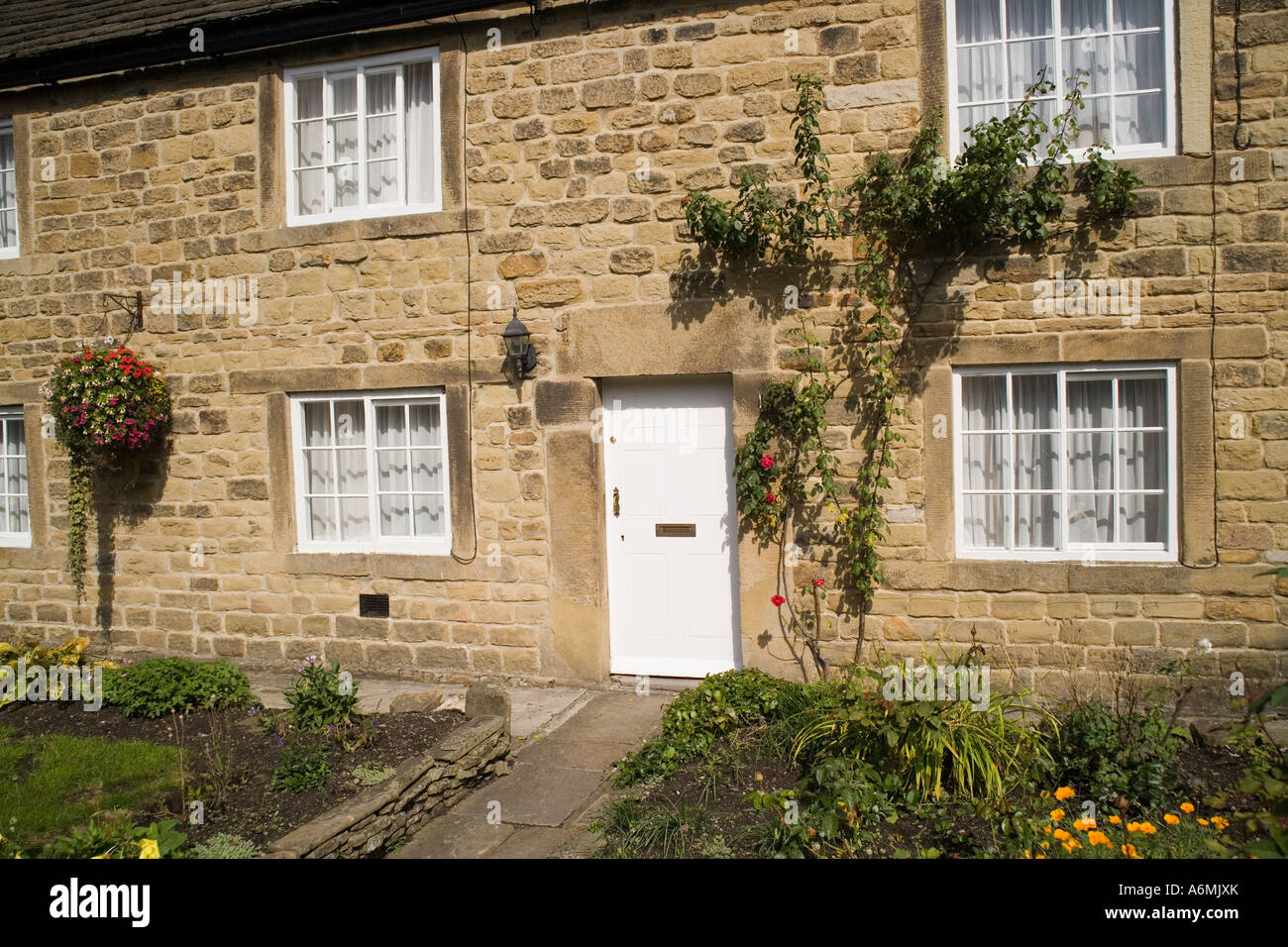 The Plague cottages in Eyam, Derbyshire, England Stock Photo