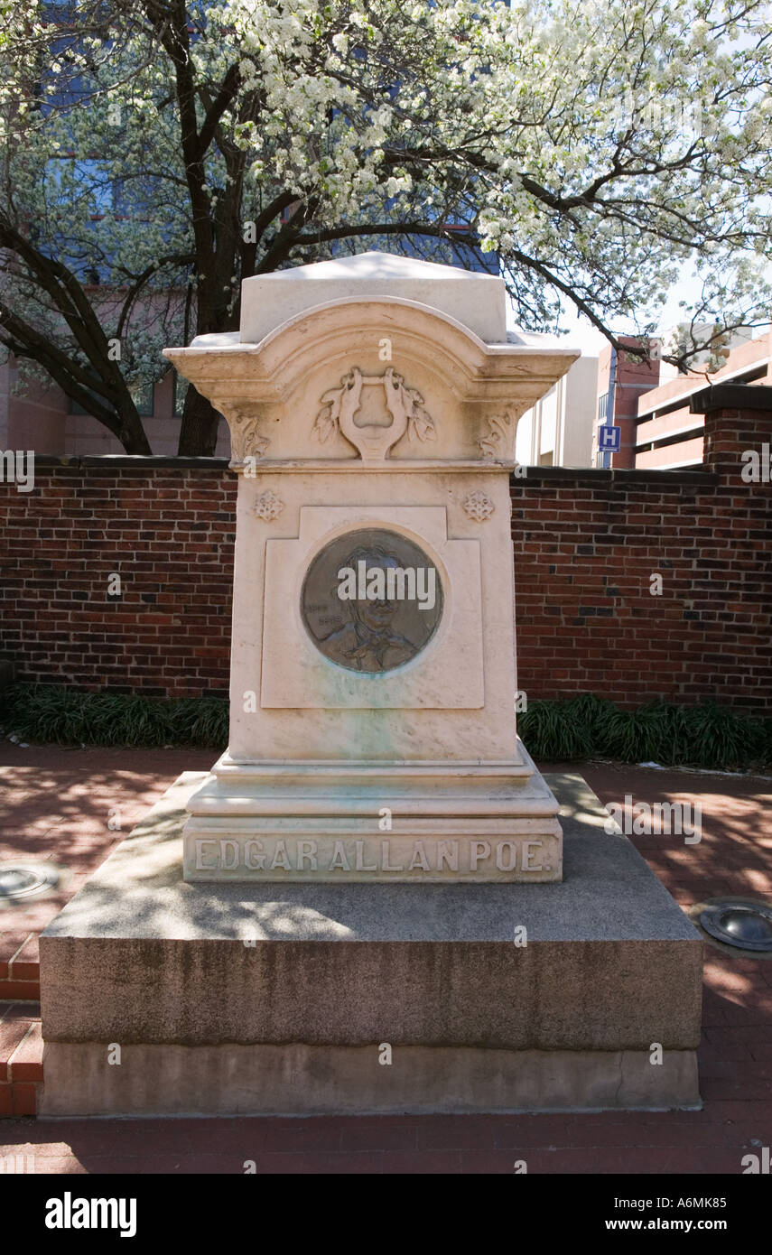 Grave of Edgar Allan Poe in Westminster Cemetery Baltimore Maryland