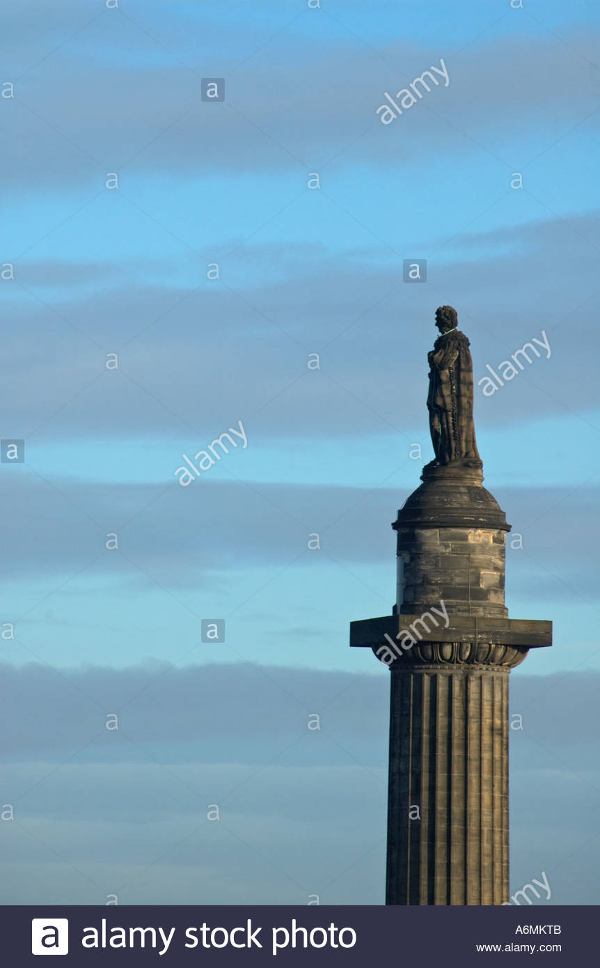 Melville monument in St Andrew Square, Edinburgh Stock Photo