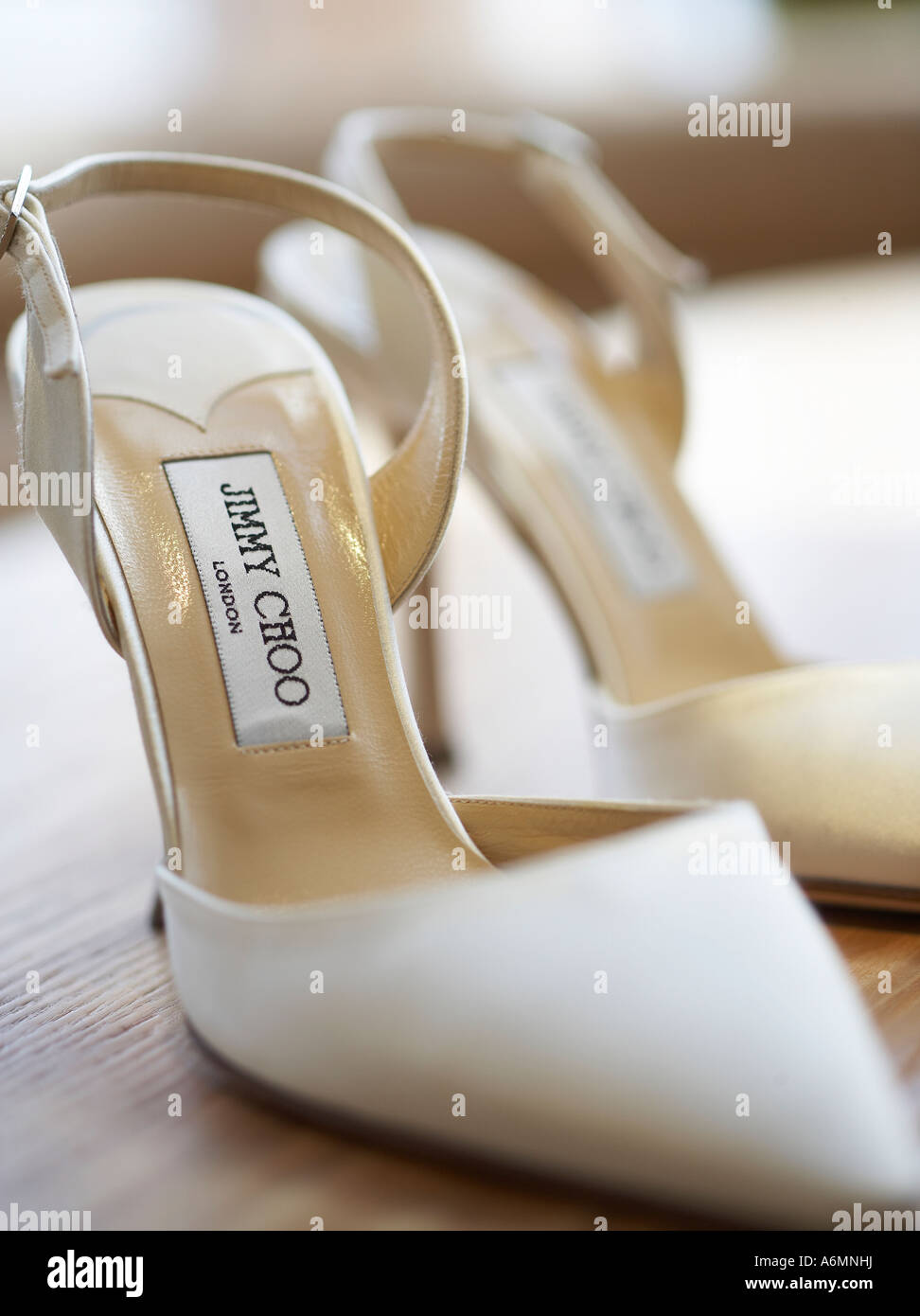 Pair of Jimmy Choo shoes Stock Photo