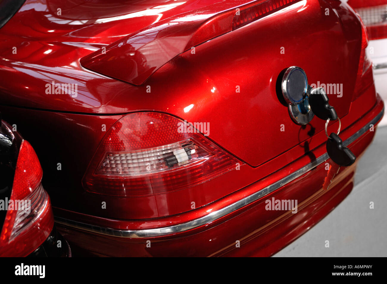 Motorcycle tail trunk Stock Photo Alamy