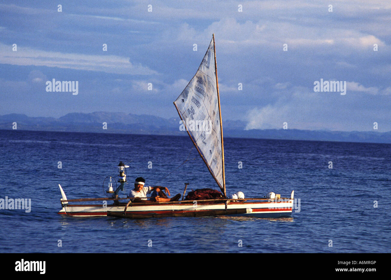 fishing boat, bantayan island, cebu, philippines Stock Photo Alamy