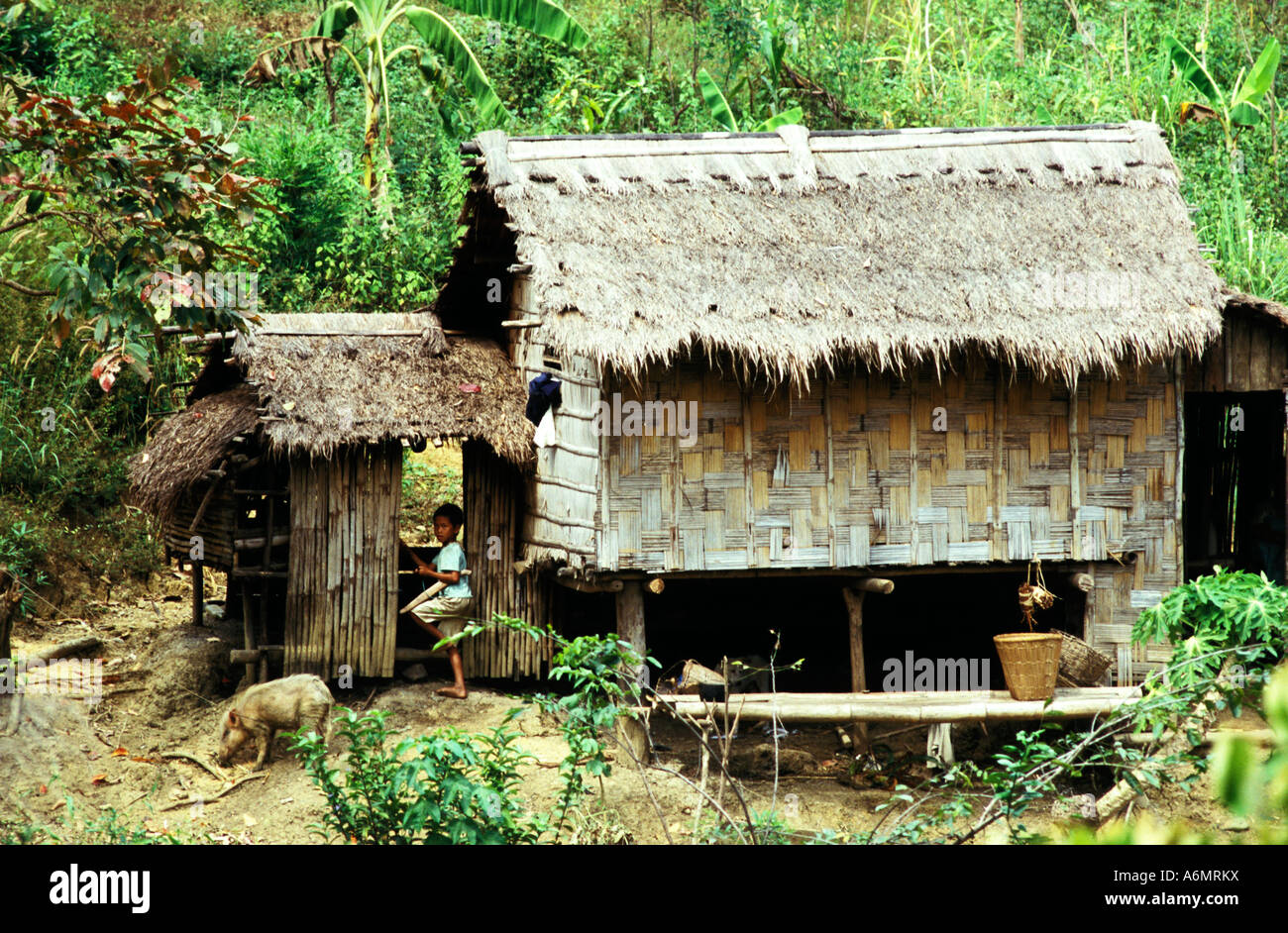 mangyan village scene, mindoro, philippines Stock Photo Alamy