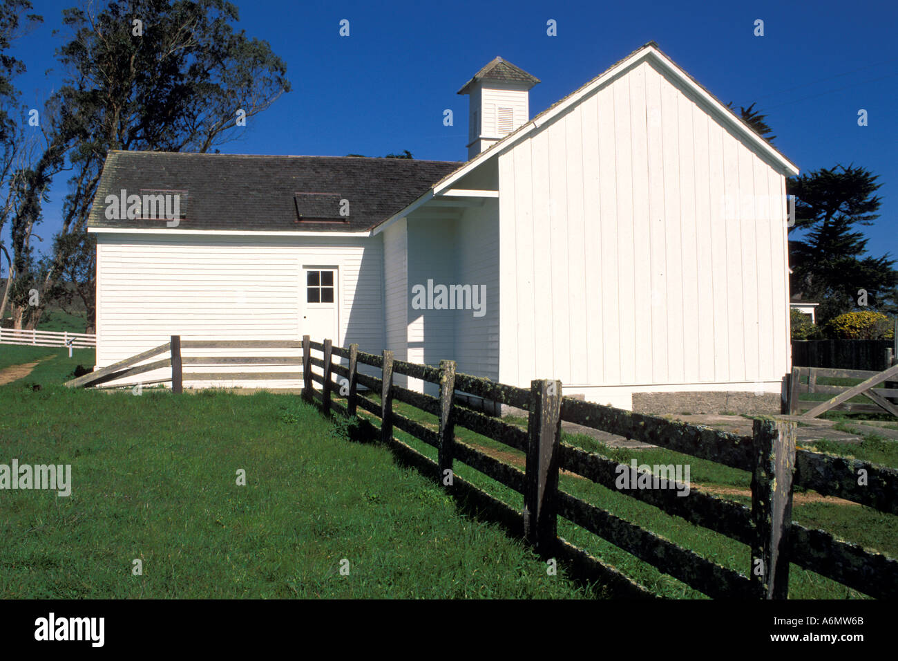wood farmhouse at historic Pierce Point Ranch Point Reyes National Seashore Marin County