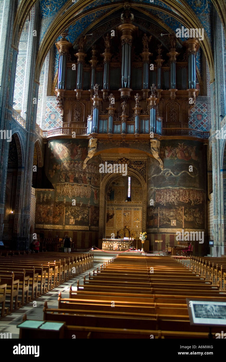 Mural of the last Judgement in Albi Cathedral, St Cecile, Albi, Tarn