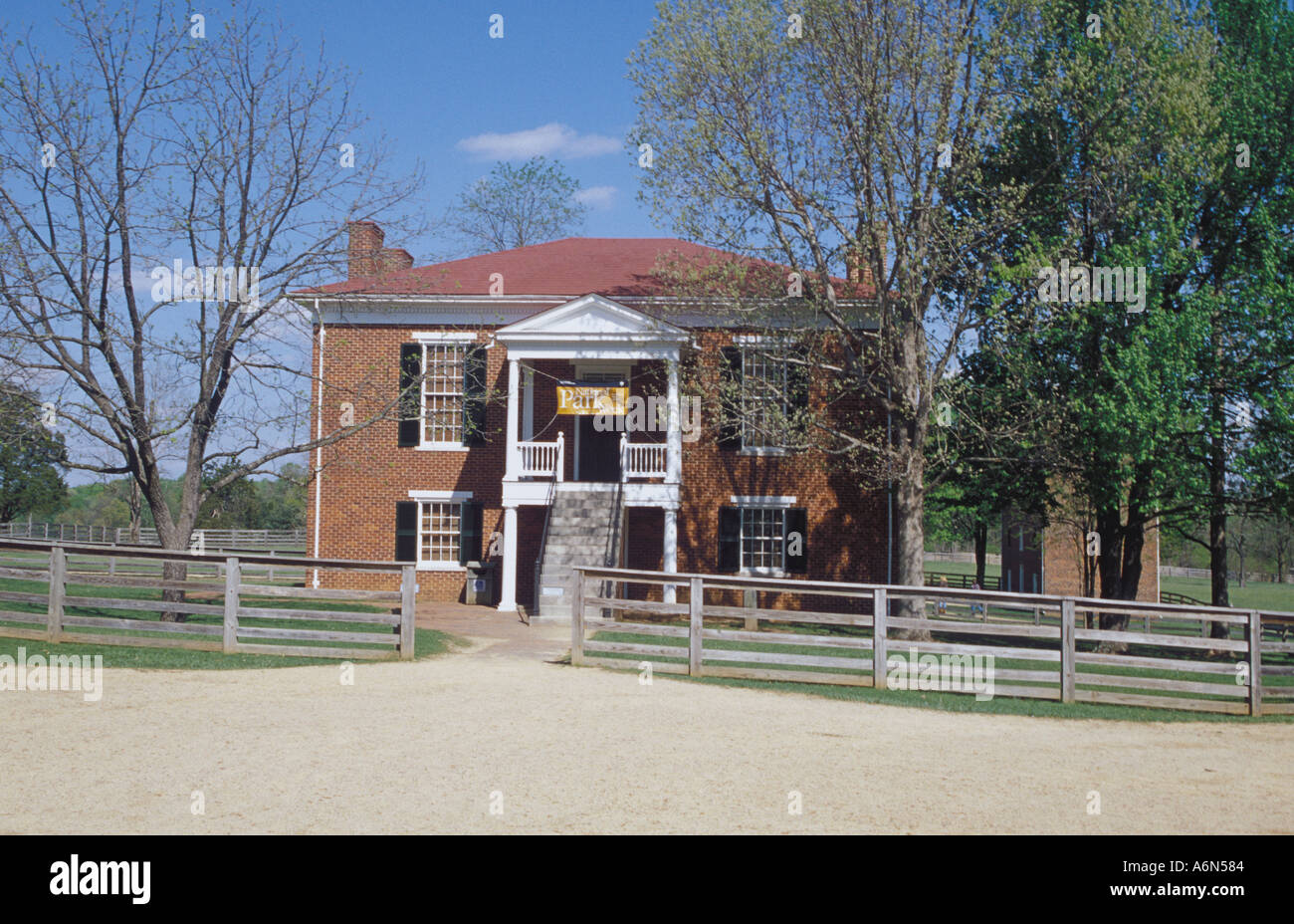 Appomattox County Courthouse, Appomattox Court House National Park, Virginia Stock Photo Alamy