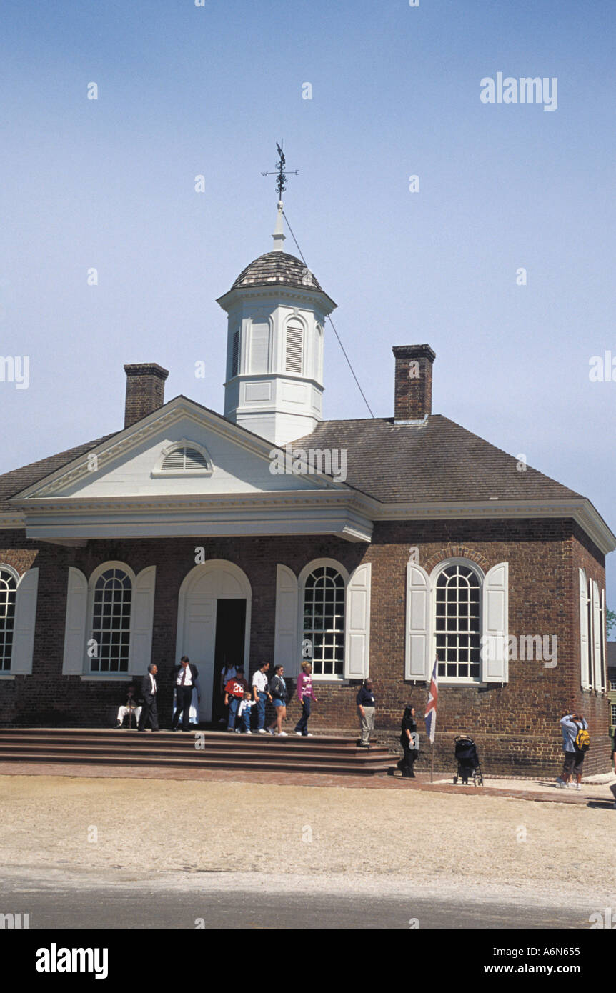 Courthouse, Colonial Williamsburg, Virginia Stock Photo Alamy