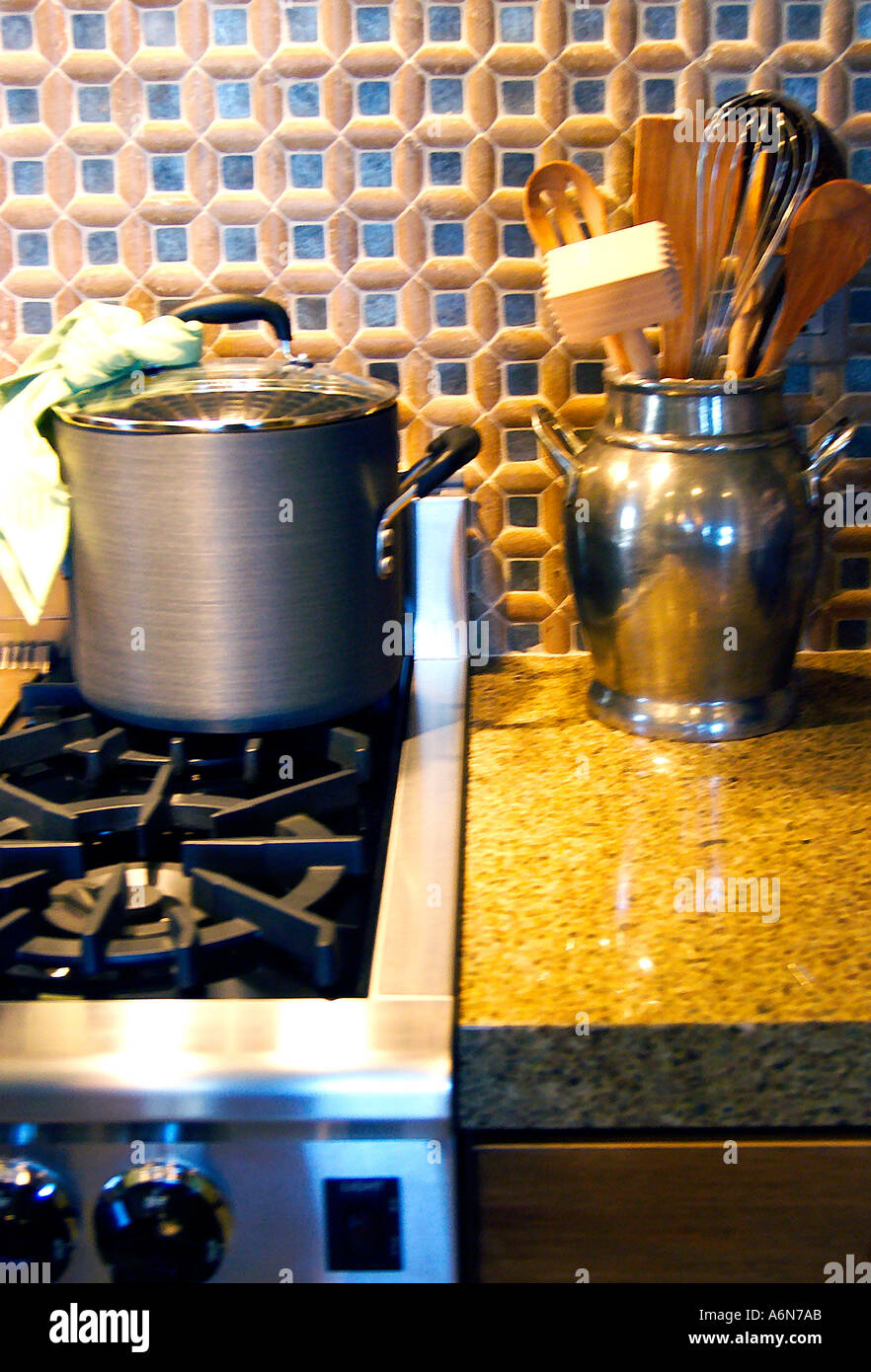 kitchen stove Stock Photo