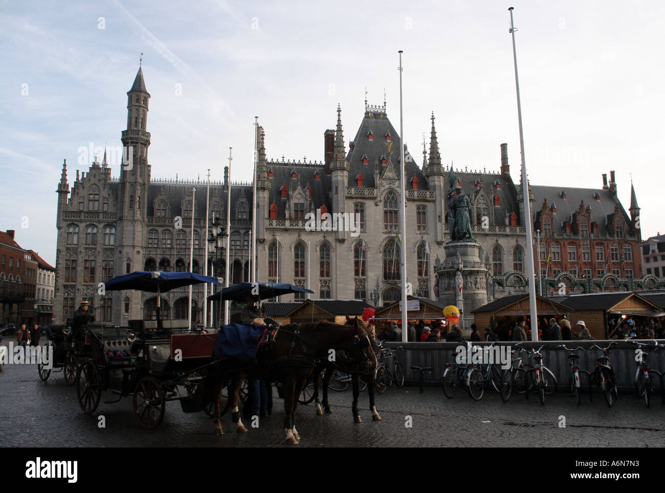 The Post Office in the Markt square in Bruges Stock Photo Alamy