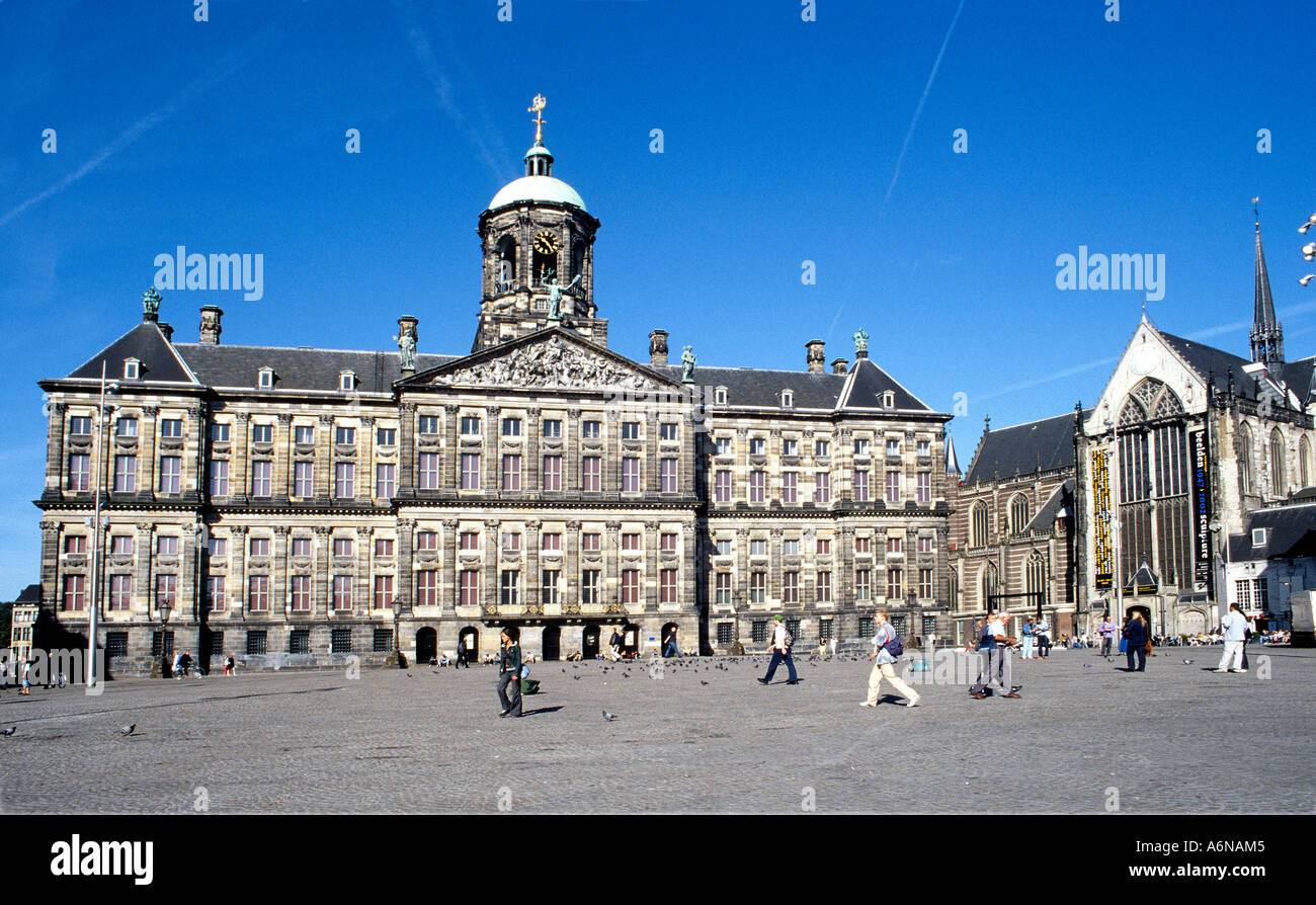 Amsterdam Dam Square Stock Photo