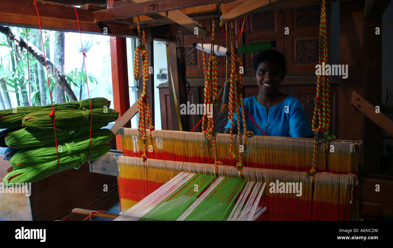 Loom Barefoot Colombo Sri Lanka Stock Photo