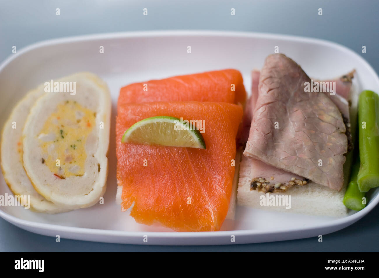 In-flight meal Stock Photo