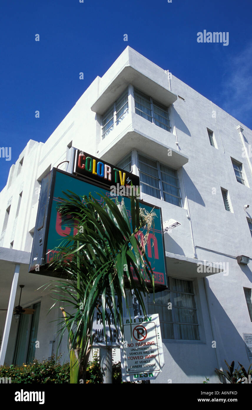 Art deco hotel, South Beach, Miami Stock Photo Alamy