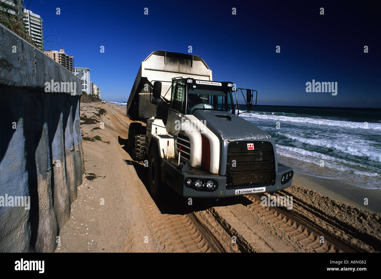 Beach renourishment project after 2004 hurricanes in Florida Stock ...