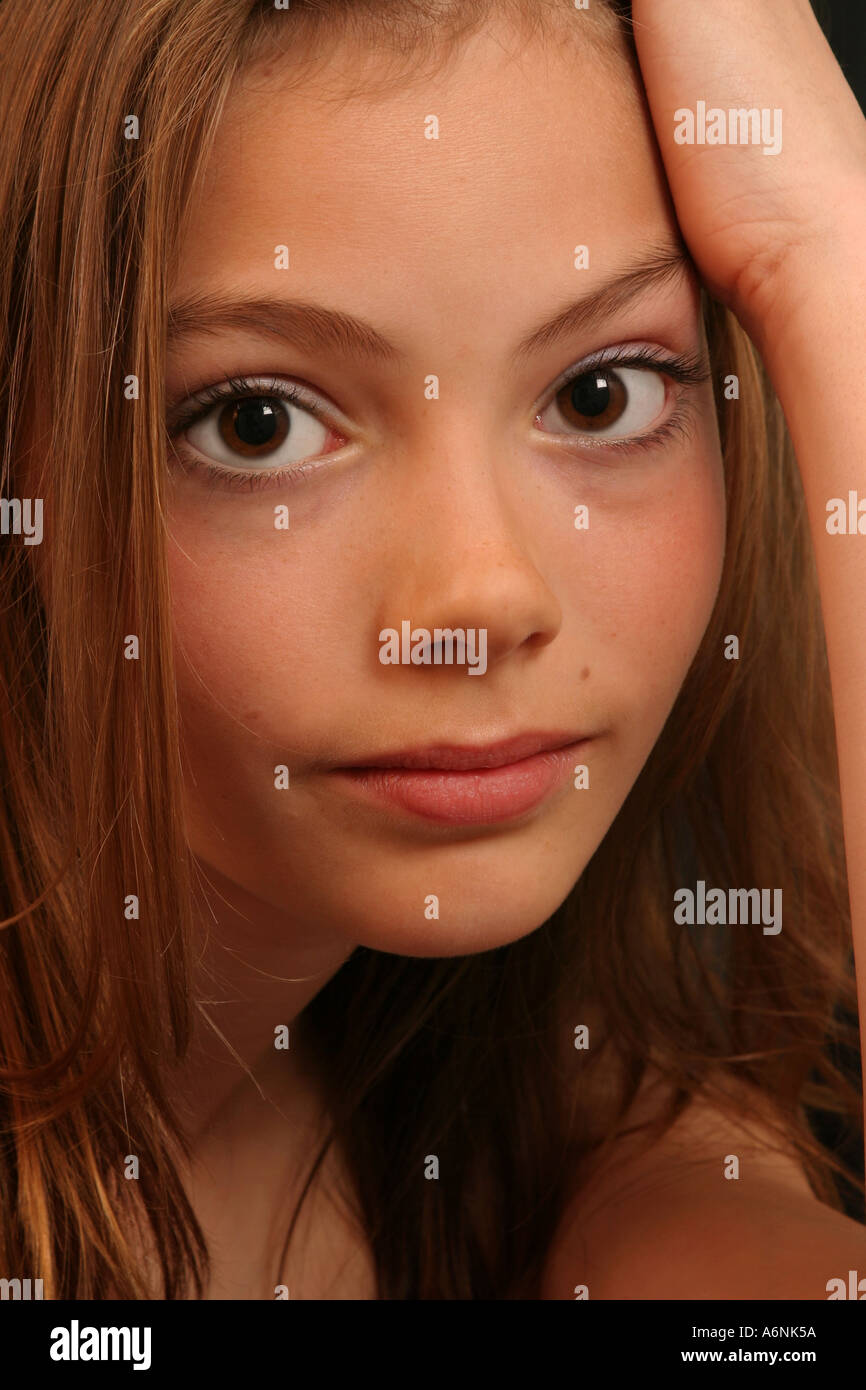 A young girl stock photo alamy