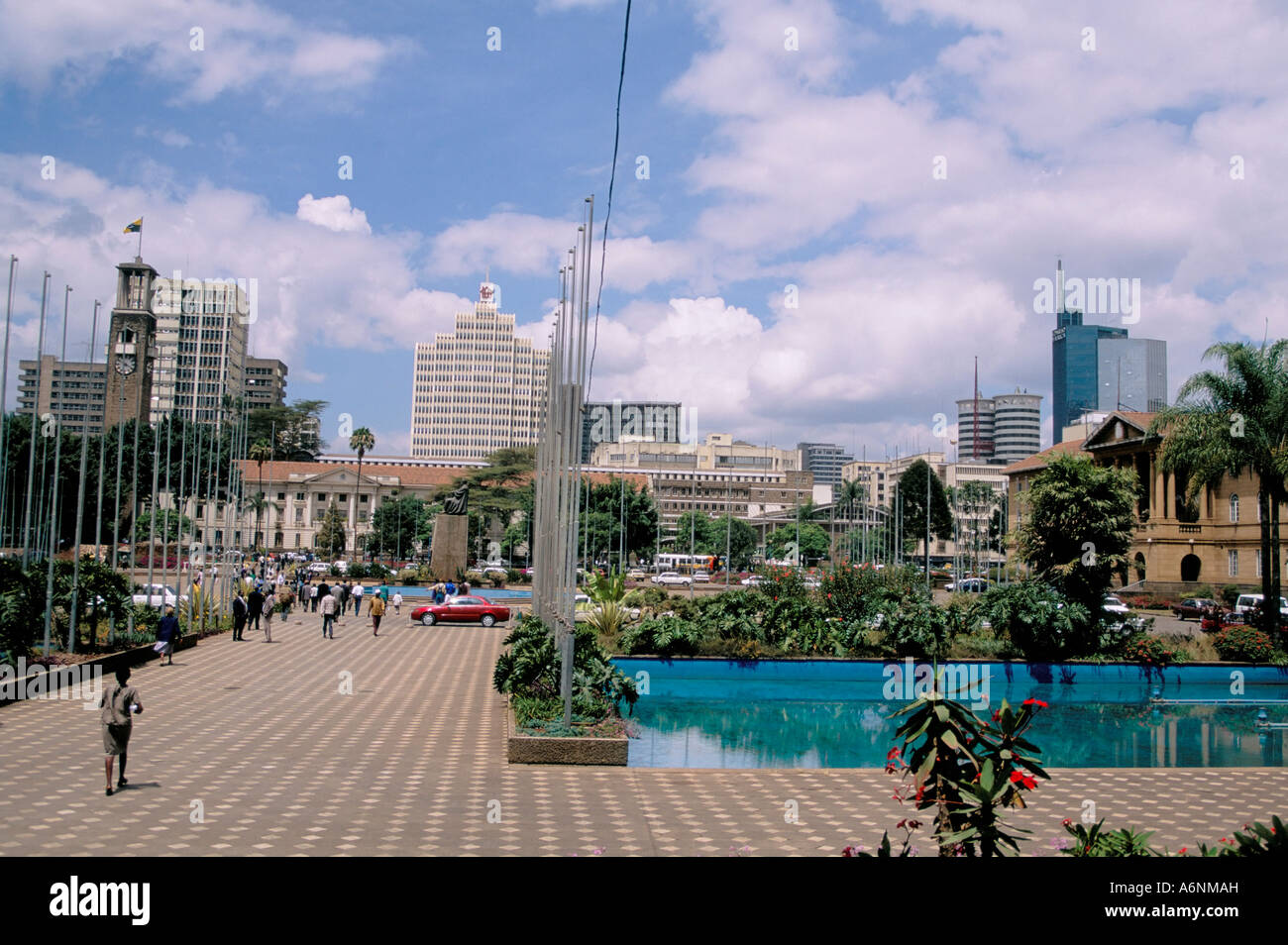 City Square and skyline Nairobi Kenya East Africa Africa Stock Photo