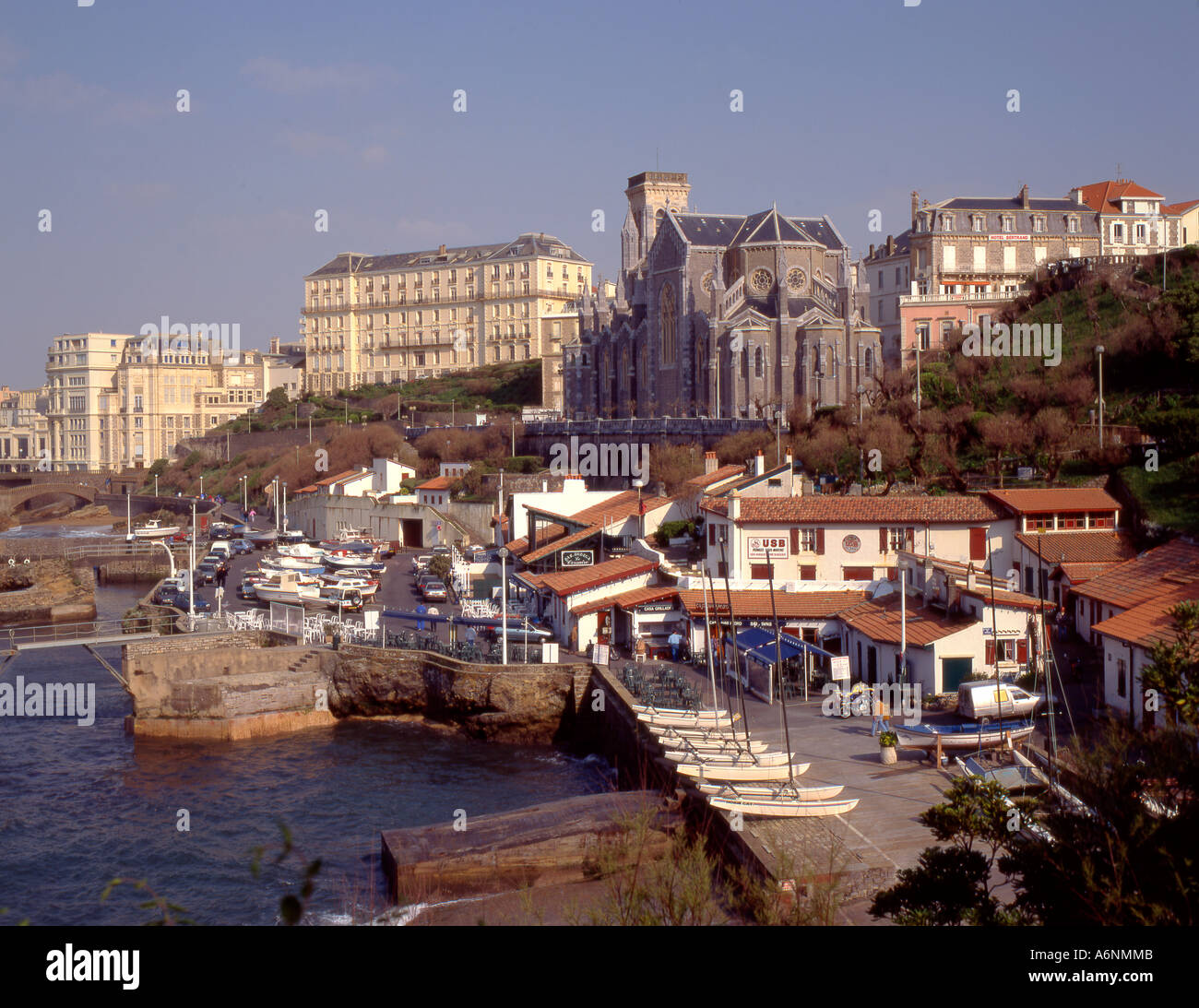 France Pays Basque Biarritz Port des pêcheurs Fishermen s Harbour Stock Photo