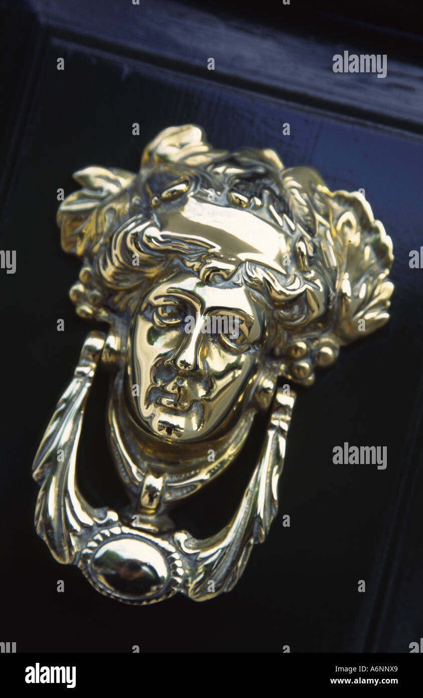 Door Knocker Dublin Ireland Stock Photo Alamy