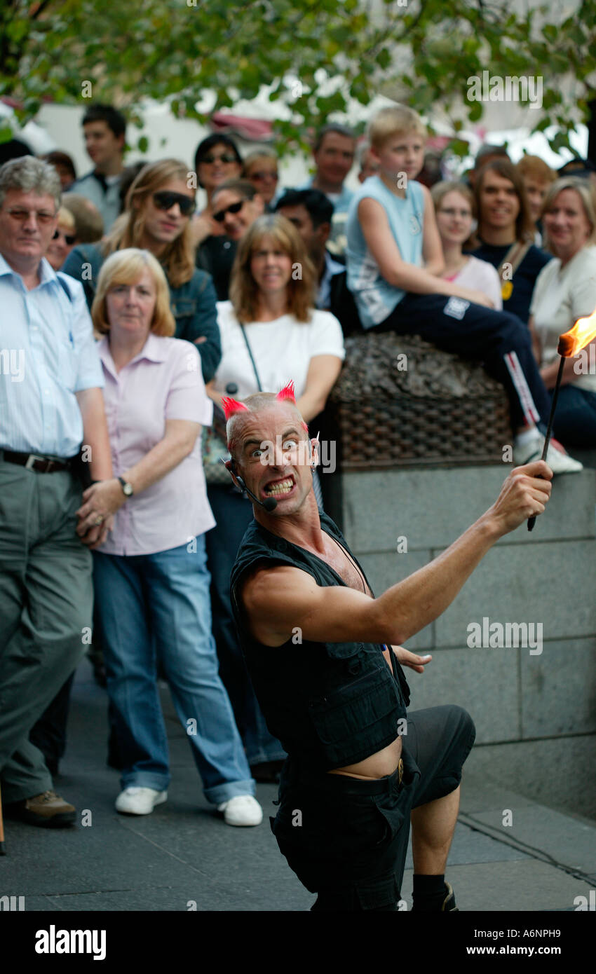 The Mighty Gareth pulling a face at the Edinburgh Fringe Festival, Scotland UK Europe Stock Photo