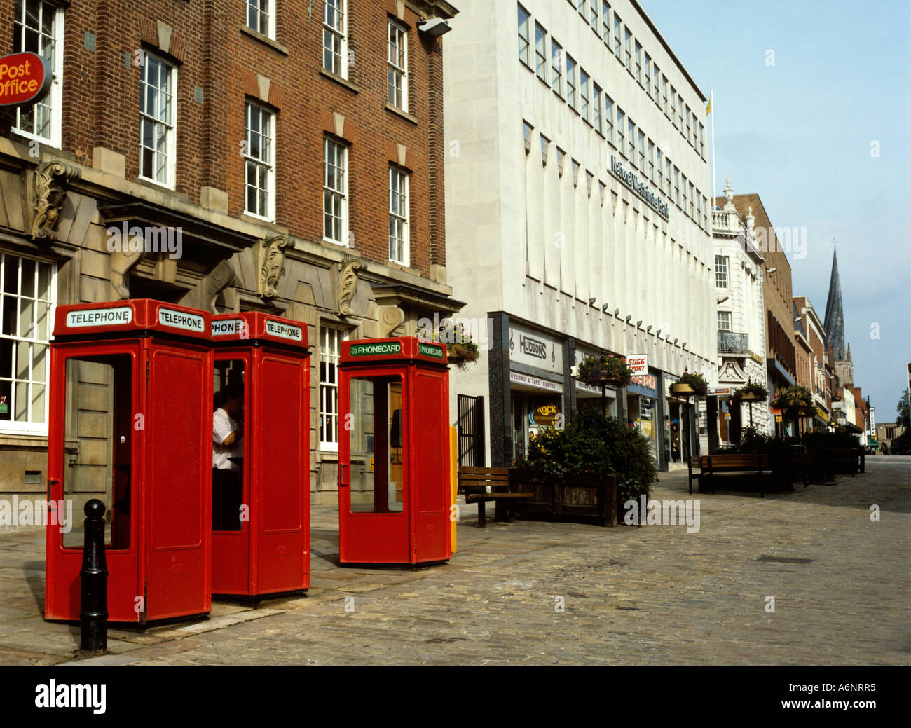 Derbyshire Chesterfield K8 phone boxes Stock Photo Alamy