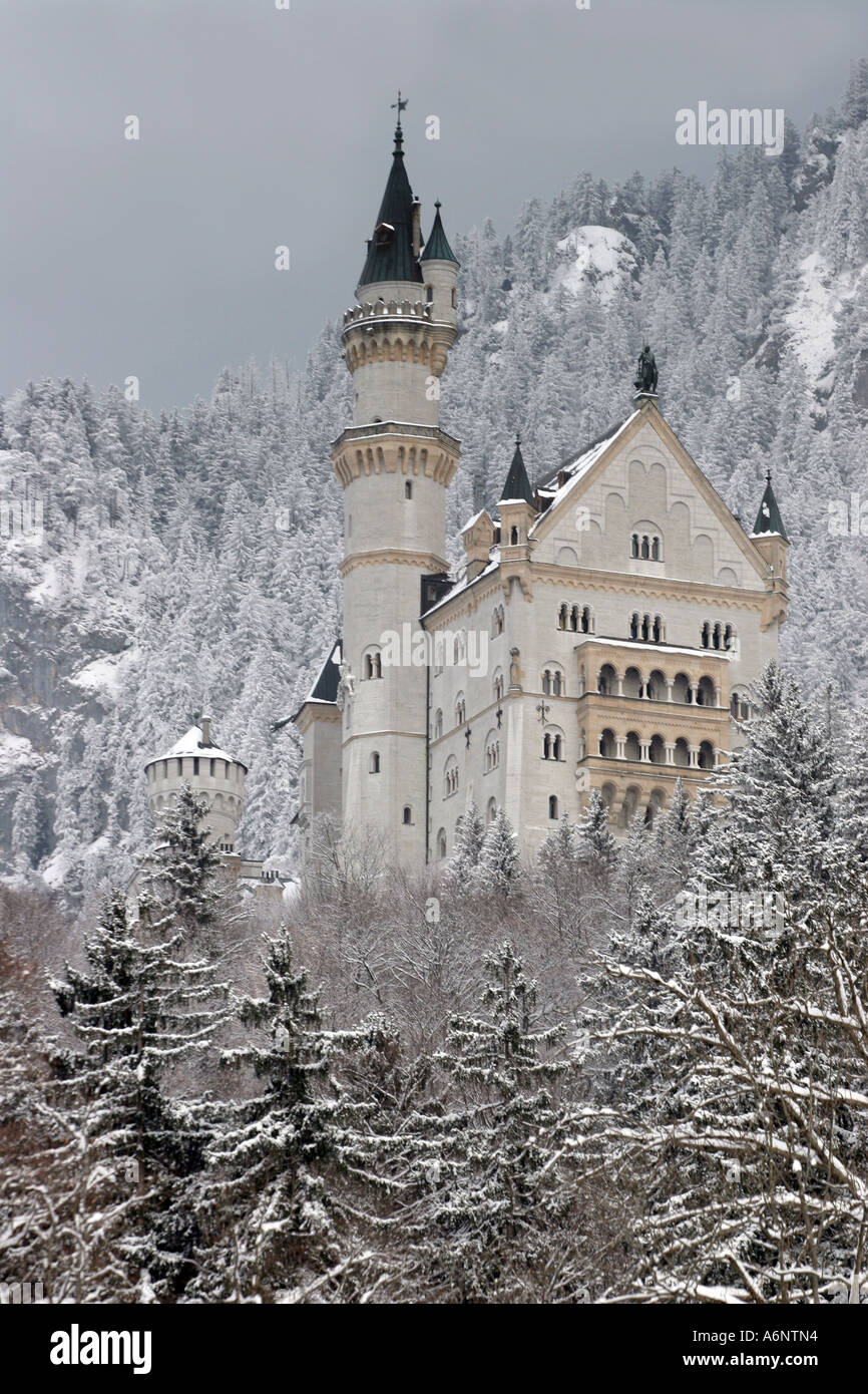 Füssen Schloss Neuschwanstein, Bavaria, Germany Stock Photo