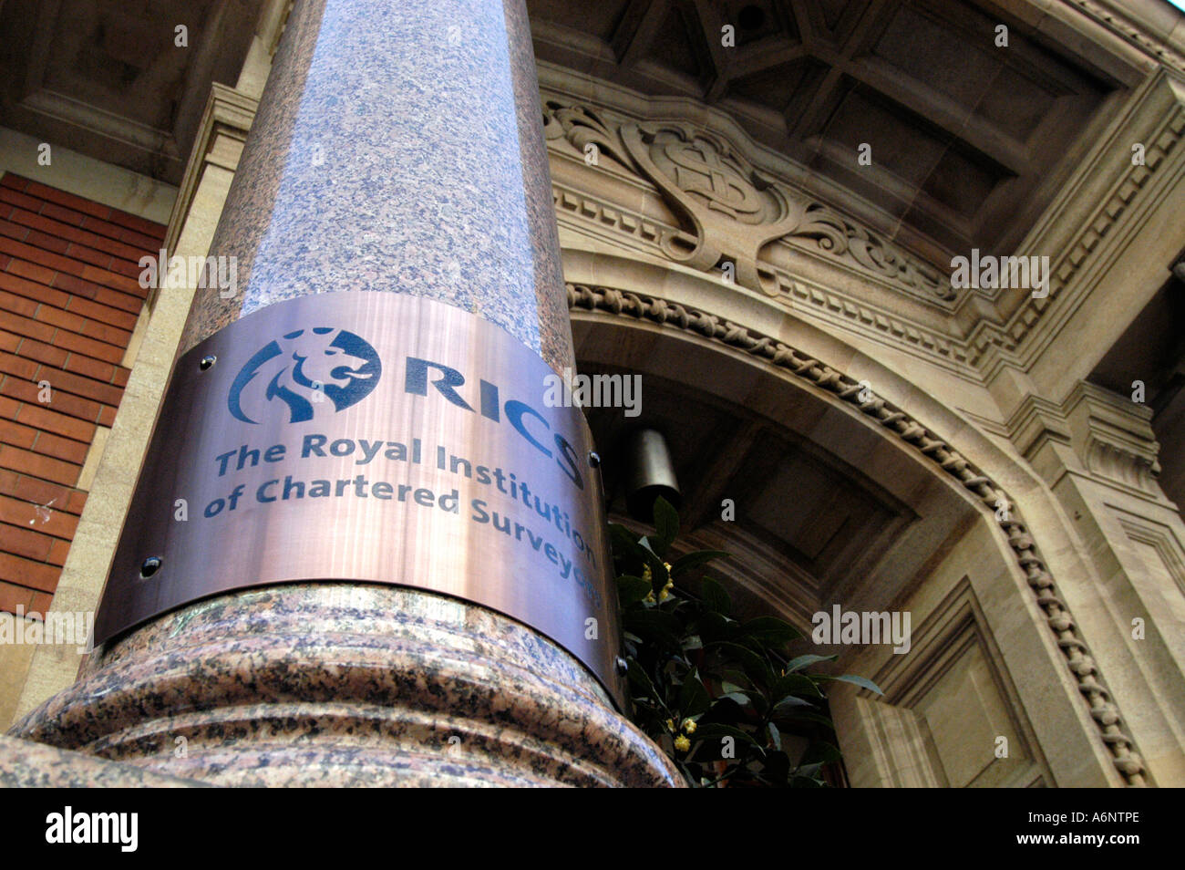 The Royal Institution of Chartered Surveyors, London, England, Britain, UK Stock Photo